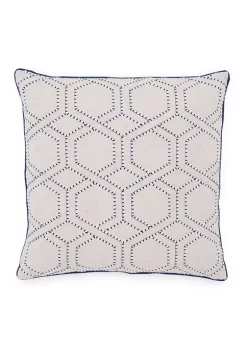 Southern Tide® Geometric Embroidered Pillow