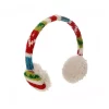 Raz 4.75" Merry & Bright Red Green Blue and White Knit Earmuff Christmas Ornament -Southern Tide Shop Belk 407
