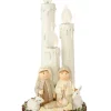 Raz 14.5" Pre-Lit White Holy Family Christmas Nativity with Candles Tabletop Decor -Southern Tide Shop Belk 409