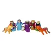 Raz Pack of 8 Red and Purple Plush Christmas Nativity Figurines 5.5" -Southern Tide Shop Belk 423
