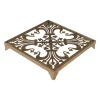 Raz 10.5" Gold and Clear Traditional Fleur de Lis Glass Top Decorative Tray 1 Raz 10.5" Gold and Clear Traditional Fleur de Lis Glass Top Decorative Tray -Southern Tide Shop Belk 427