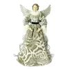 Raz 19" Olive Green Glittered Angel Christmas Tree Topper 2 Raz 19" Olive Green Glittered Angel Christmas Tree Topper -Southern Tide Shop Belk 429