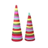 Raz Set of 2 Red and Pink Tiered Cone Christmas Tabletop Decor 16'' -Southern Tide Shop Belk 446