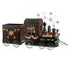 Raz 41" Brown and Black Country Rustic Locomotive Train Christmas Decoration -Southern Tide Shop Belk 451