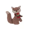 Raz 4.75" Country Cabin Brown Stuffed Fox with Red and Green Scarf Christmas Ornament -Southern Tide Shop Belk 464