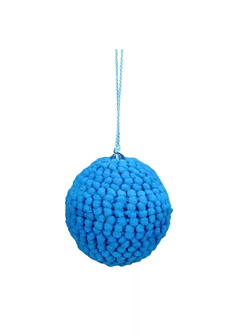 Raz Set of 4 Vibrantly Colored Knitted Christmas Ball Ornaments 2.5” (63.5mm) 5 Raz Set of 4 Vibrantly Colored Knitted Christmas Ball Ornaments 2.5” (63.5mm) - Image 3