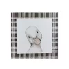 Raz 10" Decorative Black and White Duckling Drawing on Plaid Wall Art -Southern Tide Shop Belk 499