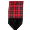 Raz 72" Red and Black Plaid Christmas Table Runner with Velveteen Tips -Southern Tide Shop Belk 509