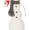 Raz 15.75" White Alpine Chic Snowman Holding Birdhouse Christmas Tabletop Decoration -Southern Tide Shop Belk 528