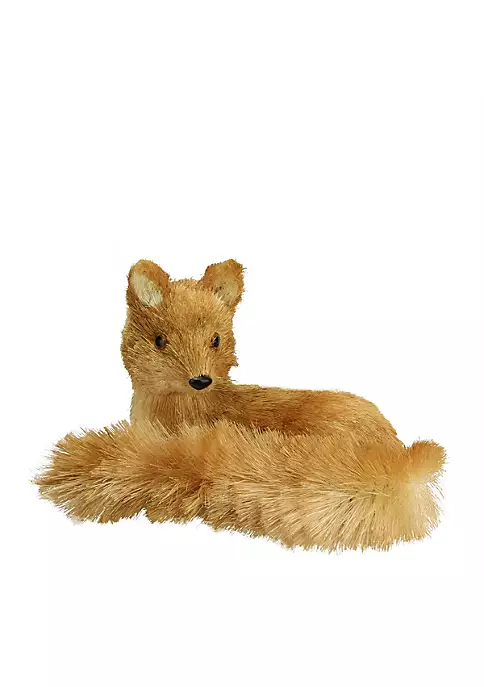 Raz 11" Brown Contemporary Laying Fox Figurine Tabletop Decoration 4 Raz 11" Brown Contemporary Laying Fox Figurine Tabletop Decoration - Image 2