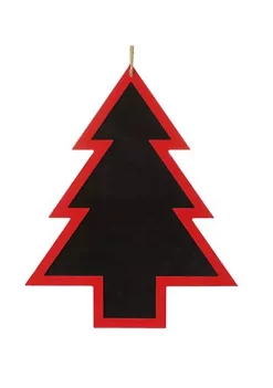 Raz 16.5" Black and Red Country Rustic Tree Shaped Christmas Ornament