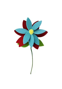 Raz 16" Bohemian Blue and Red Pointed Flower Christmas Spray -Southern Tide Shop Belk 545