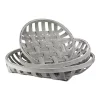 Raz Set of 3 White Washed Woven Baskets 23.5" -Southern Tide Shop Belk 557