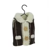 Raz 5.25" Alpine Chic Gray Winter Vest on Hanger Christmas Ornament -Southern Tide Shop Belk 602