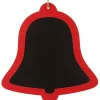 Raz 13.5" Black and Red Country Rustic Bell Shaped Christmas Ornament