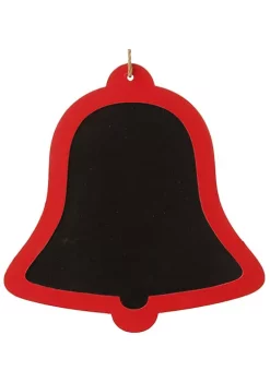 Raz 13.5" Black and Red Country Rustic Bell Shaped Christmas Ornament