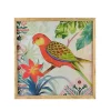 Raz 14" Red and Green Love Bird Decorative Wooden Framed Print Wall Art -Southern Tide Shop Belk 616