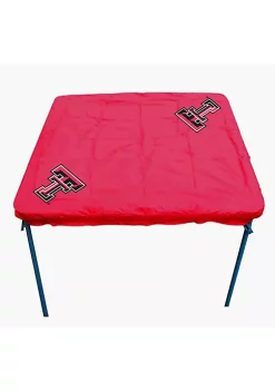 Rivalry Modern Sports Team Logo Design Texas Tech Card Table Cover